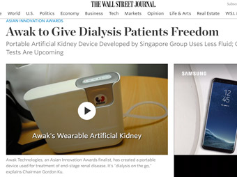 Finalist in the Asian Innovation Award 2011, Wall Street Journal Asia