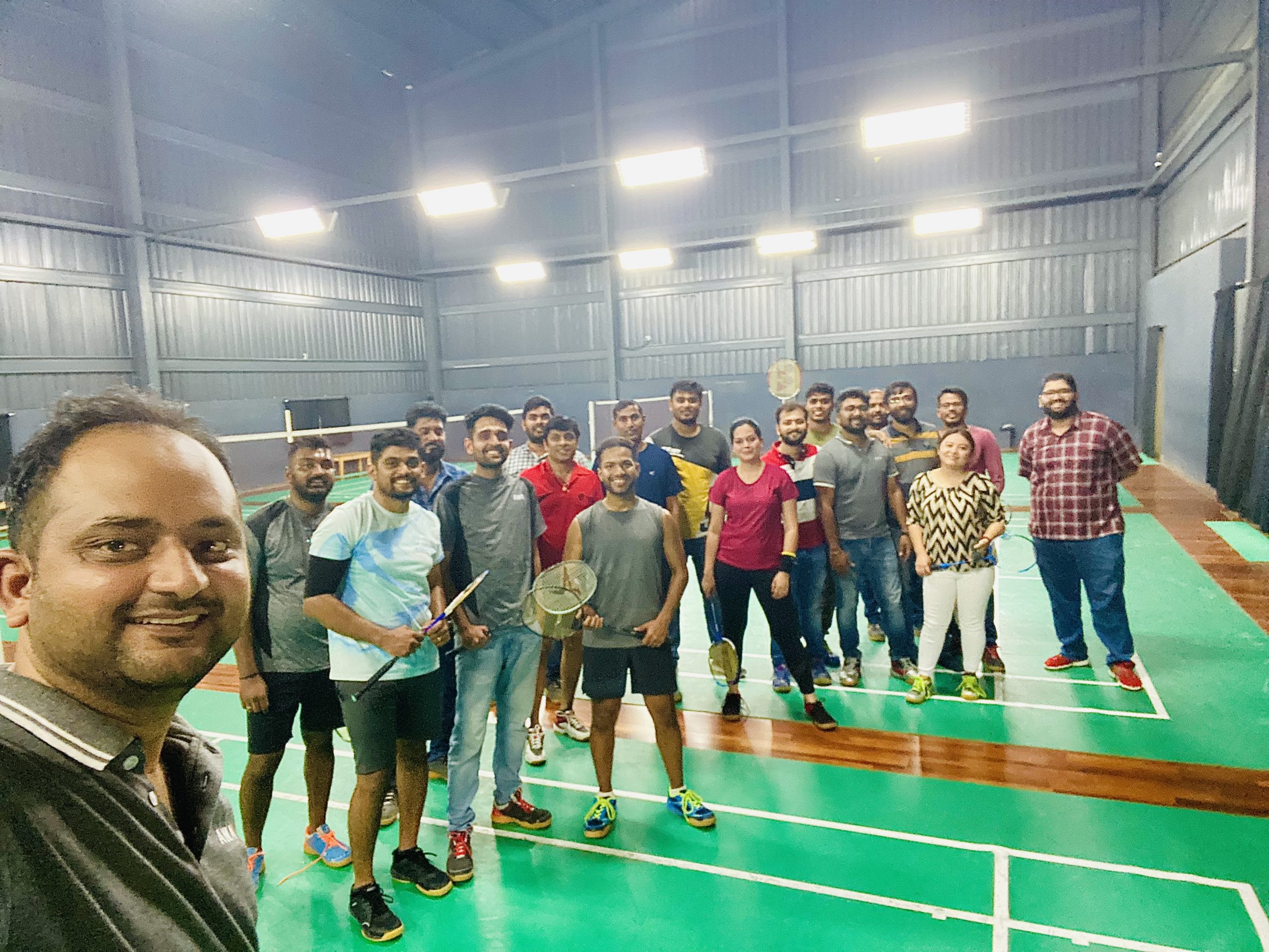 Badminton Team Building at Vivance (formerly AWAK Technologies) India!