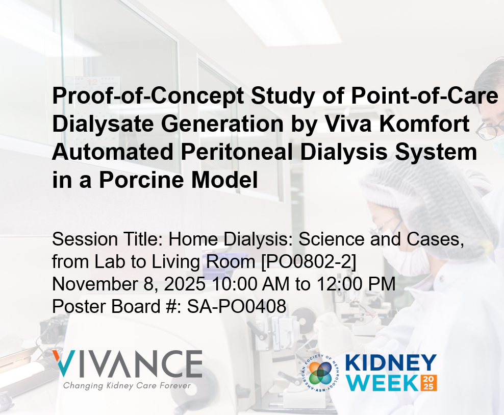 Proof of Concept Study of Point-of-Care Dialysate Generation by Viva Komfort Automated Peritoneal Dialysis System in a Porcine Model